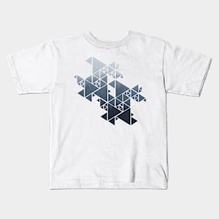 Geometry Triangles Misty Forest Kids T-Shirt